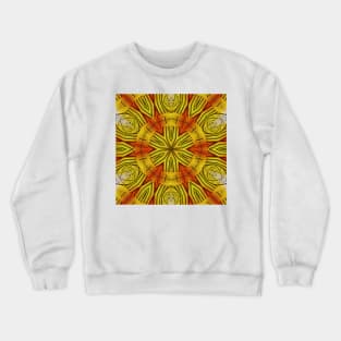 square format design as yellow gold floral fantasy Crewneck Sweatshirt